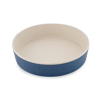 Beco Classic Bamboo Cat Bowl, midnight blue
