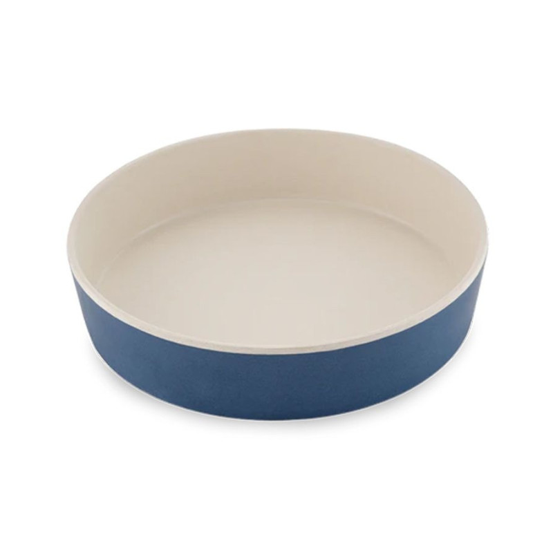 Beco Classic Bamboo Cat Bowl, midnight blue