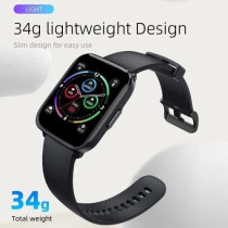 Mibro C2 Smart Watch 1.69 Touch Control HD Screen 24H Heart Rate & Sleep Monitoring SpO2 Sensor Measurement- Black