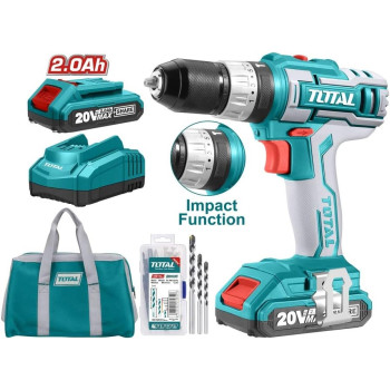 TOTAL 20V Lithium-Ion Cordless Impact Drill - TIDLI2002