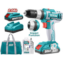TOTAL 20V Lithium-Ion Cordless Impact Drill - TIDLI2002