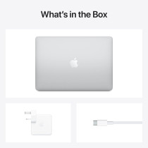 Apple Macbook Air 13 Inch, Apple M1 Chip With 8-Core Processor and 7-Core Graphics, 8GB RAM, 256GB SSD, English Keyboard, Silver - MGN93 1 Year Warranty