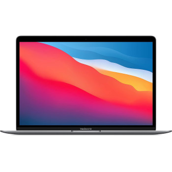 Apple Macbook Air 13 Inch Display, Apple M1 Chip With 8-Core Processor and 7-Core Graphics. 8GB RAM, 256GB SSD, English Keyboard, Space Grey - MGN63 1 Year Warranty