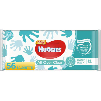 Huggies All Over Clean Wet Baby Wipes, Full Body, Discreet & Fresh, 10 x 56 Wipes, Monthly Box