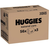 Huggies Natural Baby Wet Wipes, Cleansing Wipes With Aloe Vera, Promo Pack of 224's
