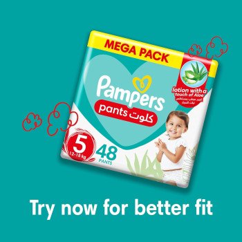 Pampers Baby-Dry Taped Diapers with Aloe Vera Lotion, up to 100% Leakage Protection, Size 6, 13+kg
