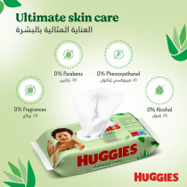 Huggies Natural Baby Wipes, Aloe Vera Wipes, 10 Pack x 56 Wipes (560 Wipes)