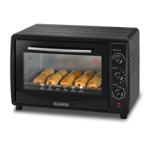 Black+Decker Double Glass Toaster Oven 45L,1800 W, TRO45RDG-B5, Black