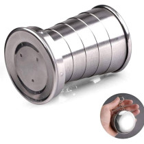 Stainless Steel Foldable Cup Silver 75Ml