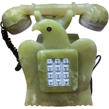 Onyx Marble Telephone With Falcon Design