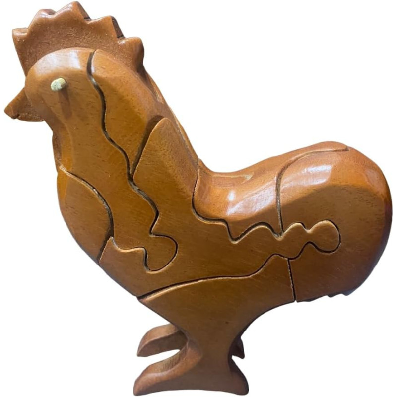 Hen Designed Wooden Handmade Puzzle
