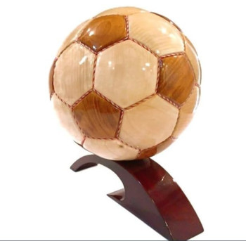 Handmade Wooden Soccer Ball