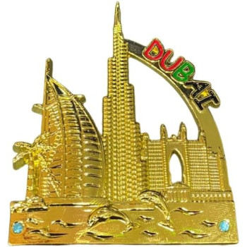 Dubai Gold Colour Fridge Magnet