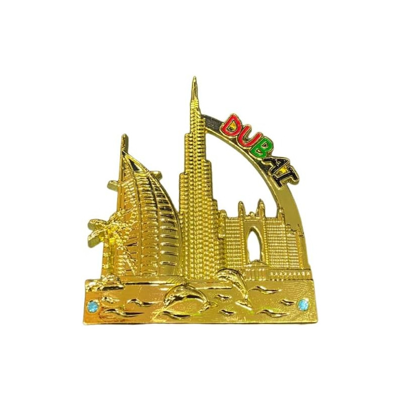 Dubai Gold Colour Fridge Magnet
