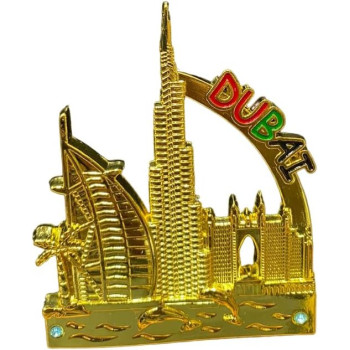 Dubai Gold Colour Fridge Magnet
