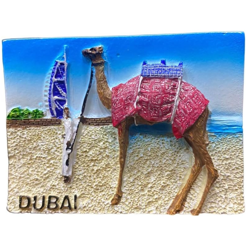 Dubai Camel Ceramic Fridge Magnet