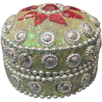 Mini Glitter Jewelry Trinket Box 3cm Height