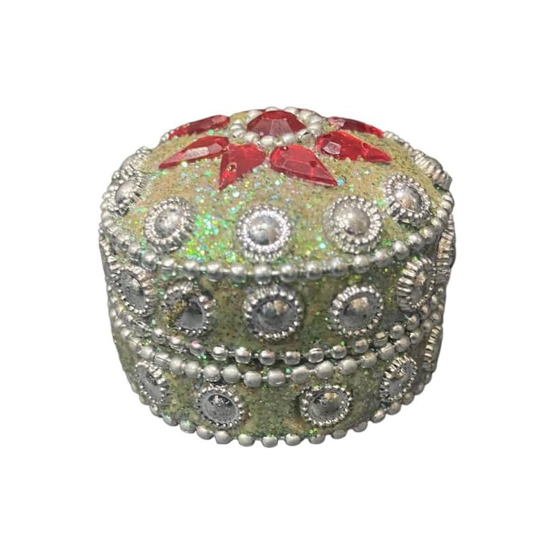 Mini Glitter Jewelry Trinket Box 3cm Height