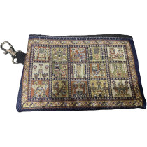 Dark Blue Colour Designed Turkish Coin Purse - Length 11cm, Height 7cm