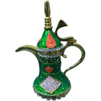Green Colour Souvenir Coffee Dallah Pot 10cm Height