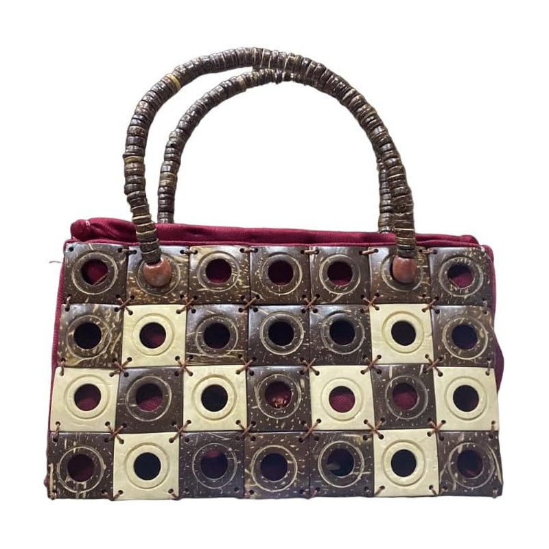 Handmade Coconut Shell Handbag For Women