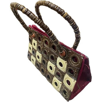 Handmade Coconut Shell Handbag For Women