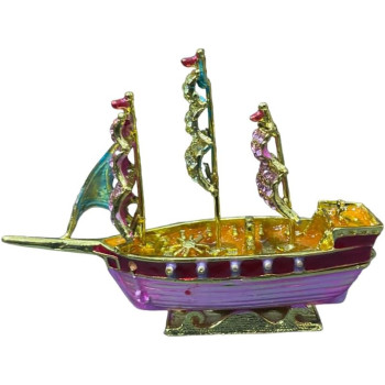 Souvenir Pink Ship 10cm Length