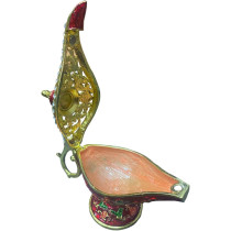 Red Souvenir Aladdin Lamp 16cm Length
