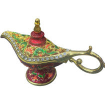 Red Souvenir Aladdin Lamp 16cm Length