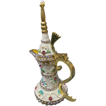 White Souvenir Coffee Dallah Pot 13Cm Height