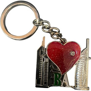 Dubai Heart Designed Keychain