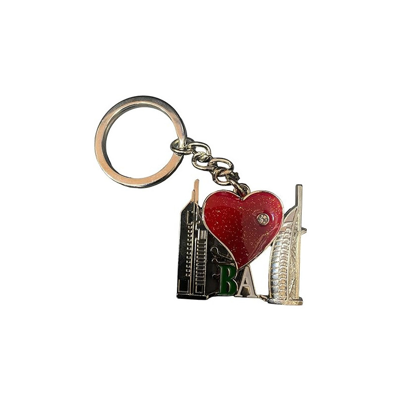 Dubai Heart Designed Keychain