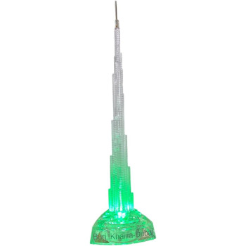 Decorative Burj Khalifa Clear With Multi Colour Lights