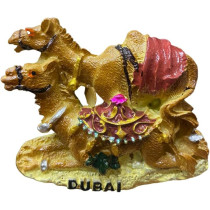 Dubai Dual Camel Ceramic Fridge Magnet