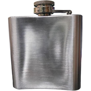Stainless Steel Hip Flask With Dubai Letters 6X6cm