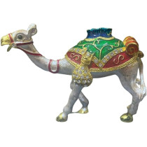 Camel Souvenir White Colour With Trinket Storage 7cm Length, 5cm Height