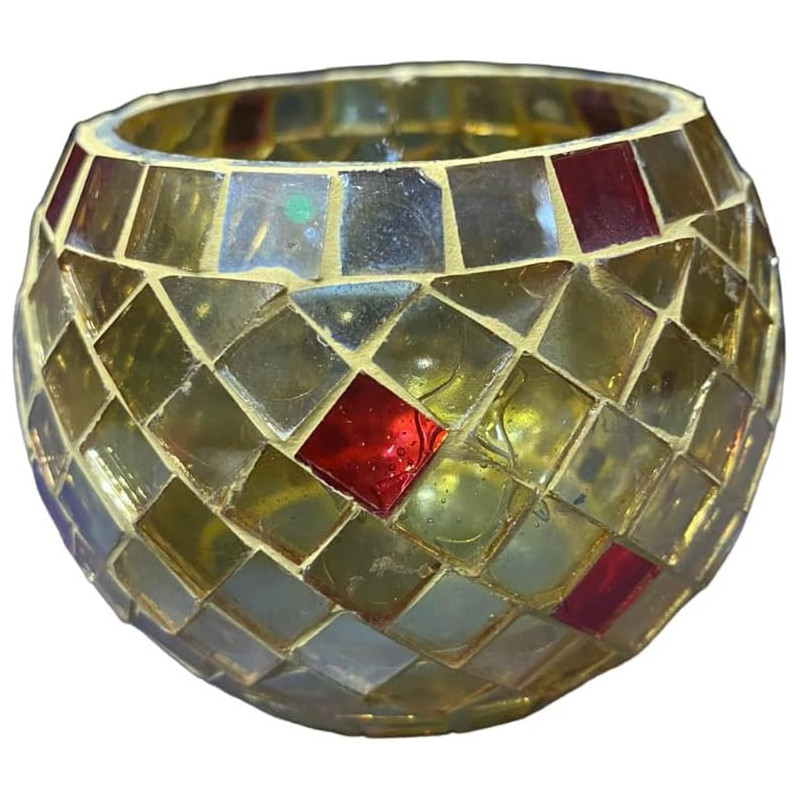 Handmade Mosaic Vintage Style Candle Holder