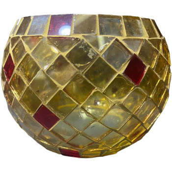 Handmade Mosaic Vintage Style Candle Holder
