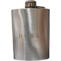 Stainless Steel Hip Flask With Dubai Letters 9X6cm