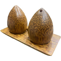 Salt And Pepper Set Coconut Wood