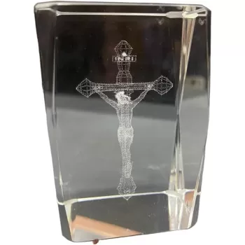 Crystal 3D Etched Glass...