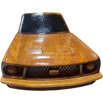 Mustang Car Mahogany Wooden Model 30Cm Length