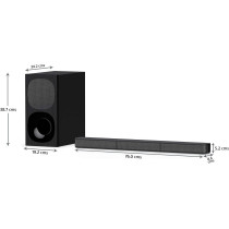 Sony HT-S20R Real 5.1ch Dolby Digital Soundbar for TV with subwoofer and Compact Rear Speakers, 5.1ch Home Theatre System (400W,Bluetooth & USB Connectivity, HDMI & Optical connectivity)