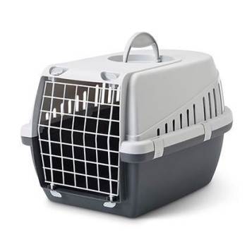 Savic Trotter Pet Transport Box Gray, 56cm x 37.5cm x 33cm