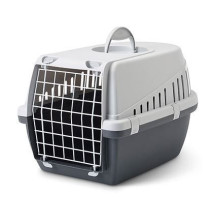 Savic Trotter Pet Transport Box Gray, 56cm x 37.5cm x 33cm