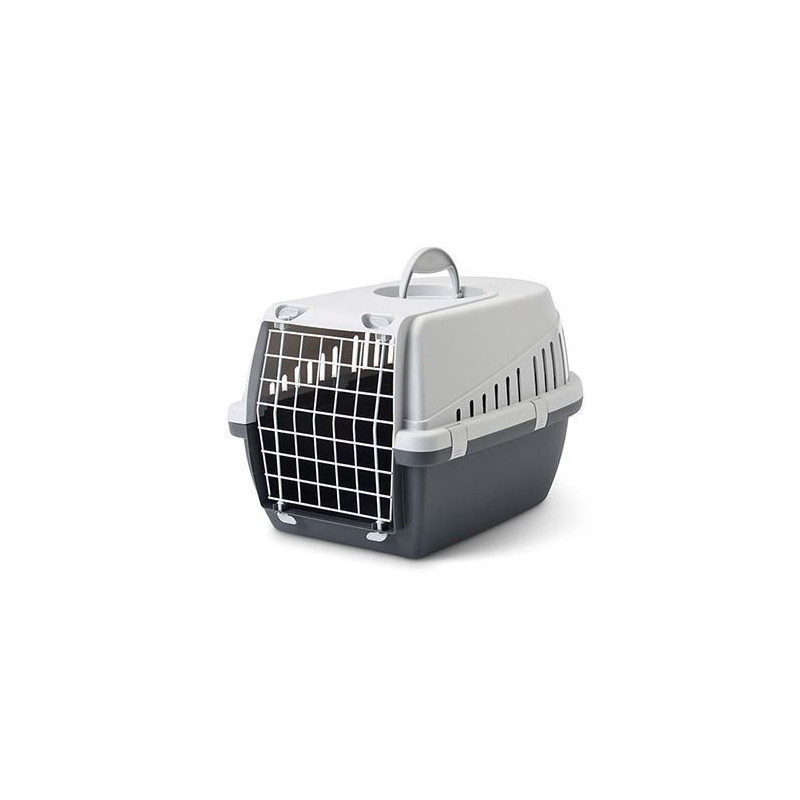 Savic Trotter Pet Transport Box Gray, 56cm x 37.5cm x 33cm