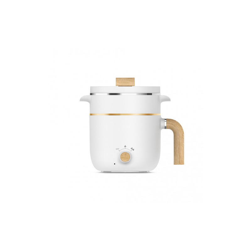 Zolele Zc302 Multifunctional Electric Rice Cooker With Non-Stick Coating Pot Two Gear Heating 1.5L Large Capacity Multi-Purpose Rice Cooker 600W-White