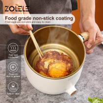 Zolele Zc302 Multifunctional Electric Rice Cooker With Non-Stick Coating Pot Two Gear Heating 1.5L Large Capacity Multi-Purpose Rice Cooker 600W-White