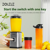 Zolele Zi101 Electric Juicer Multifunctional 800Ml Capacity One Button Switch 18000Rpm Strong Motor Grinder - Silver