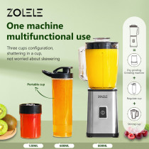 Zolele Zi101 Electric Juicer Multifunctional 800Ml Capacity One Button Switch 18000Rpm Strong Motor Grinder - Silver